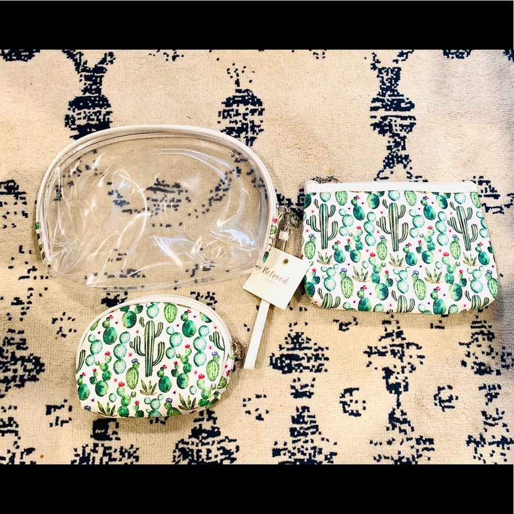 Set of 3 cactus bags